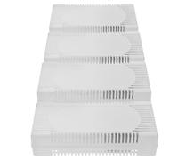 Alipis Désodorisant pour Réfrigérateur Charbon Actif Blanc, Absorbeur D'odeurs Compact, Lot de 4 Pièces Cuisine et Chambre