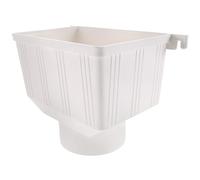 Alipis Déviateur de Descente de Gouttière PVC 110 MM Entonnoir de Collecte d'Eau de Pluie Système de Récupération pour Baril de Pluie Accessoire Étanche et Solide pour Toiture