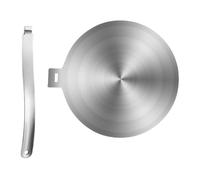 Alipis Diffuseur Chaleur Induction Acier Inoxydable avec Poignée Amovible Plaque Adaptateur pour Plaques Induction Gaz et Électrique Conduction Thermique Uniforme pour Mijotage Prolongé