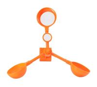 Alipis Dispositif Décoraion à Oiseaux en Bannissement Éolienne des Énergie Abs Orange, Outil Automne Protection pour des Jardins et Bungalows