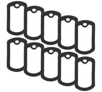 Alipis Dog Tag Silicone Covers 10pcs Military Style Lightweight Protective Replacement Accessories for Daily Life Use