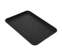 Alipis Doublures De Coffre De Voiture Plateau De Tapis De Chaussures Étagère Tapis De Robinet pour Évier De Cuisine Bac De Démarrage Grand Plateau pour Les Articles Divers Plastique Black
