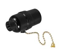 Alipis Douille E27 en Bakélite avec Chaînette à Tirette Support de Lampe Électrique pour Plafonnier et Lampe de Bureau Remplacement de Douille à Interrupteur pour Usage Résidentiel et