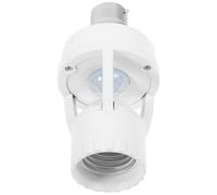 Alipis Douille Infrarouge B22 vers E27 Détecteur de Mouvement, Adaptateur pour Ampoule LED E27, Support Électrique 100-250v, pour Couloirs et Entrées, Installation Facile