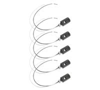 Alipis Douilles à Vis E12 Design Vis à Tête Lot de 5 en Bakélite Noire Fil Matériau Cuivre Solide Support de Lampe Plafond Industriel