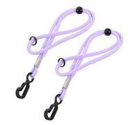 Alipis Dragonnes pour Ski en Polyester Légères et Anti-Perte pour Moufles, 1 Paire Réglable pour Snowboard et Ski d'hiver, Couleur Pourpre Unisexe