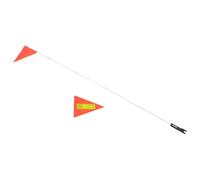 Alipis Drapeau de Sécurité Vélo Réfléchissant Orange avec Mât en Fibre de | Bande Réfléchissante, PVC et Fibre de Verre, Usage Nuit, Portable et Pliable, pour Vélos et Vélos Électriques