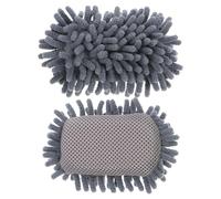 Alipis Effaceurs de Tableau Noir Chenille Lot de 2, Gomme Douce Grise pour Nettoyage à Sec, Usage Scolaire et Professionnel, Nettoyeur Portable