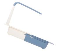 Alipis Égouttoir Télescopique Porte-éponge Pratique et Extensible en Plastique PP pour Évier Bleu pour Accessoires Cuisine et Rangement de Maison