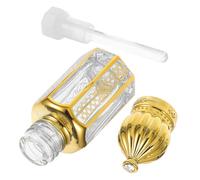 Alipis Embouteillée Bouteille de Voyage Bouteille Voyage Bouteille de Parfum portative Bouteille de Parfum Pot Bouteilles d'huile Essentielle Contenant de Parfum Un Verre Golden