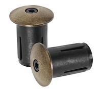 Alipis Embouts de Guidon en Alliage D’Aluminium, Lot de 2, Couleur Cuivre Antique, Légers et Résistants, Compatibles VTT et Vélos de Route, Accessoires Vélo pour Stabilité et Protection