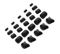 Alipis Embouts de Protection Caoutchouc Noir Capuchons Flexibles pour Filetage et Câbles Protection Isolante Ajustable pour Boulons et Vis Tubing Tip Robuste et Pratique