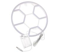 Alipis Enseigne Lumineuse Néon LED Football Blanc et Bleu Décoration Murale LED pour Chambre Bar et Fête pour Ambiance Festive et Décorations de Mariage Anniversaire
