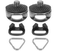 Alipis Ensemble 4 Pièces Crochets Fendus Triangulaires Vis de Fixation 1/4” pour Sangle d'Appareil Photo Accessoires Robustes et Compatibles pour Fixation Rapide et Protection Caméra