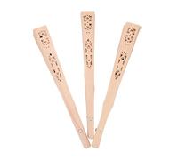 Alipis Ensemble De 3 Éventails Pliants Traditionnels Chinois en Bois Fabriqués À La Main Style Rétro Vintage pour Soirées Dansantes Et Déguisements
