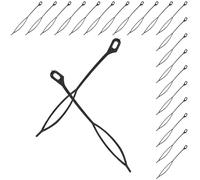 Alipis Ensemble de 30 Crochets à Cheveux Tunisiens Portable, Aiguilles à Crochet pour Dreadlocks et Tresses, Plastique Robuste, Accessoires Coiffure pour Salon et Usage Personnel,