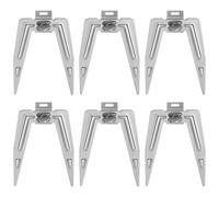 Alipis Ensemble de 6 Fourchettes à Poulet Rôti Rotatives en Acier Inoxydable Vis Accessoires Gril et Barbecue pour Four Électrique et Friteuse à Air Résistantes à Haute Température