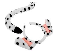 Alipis Ensemble De Couvre-Chefs pour Chiots Oreilles De Chien Bandeau Et Queue Costume d'halloween Accessoire Photo pour Petits Moyens Et Chiens