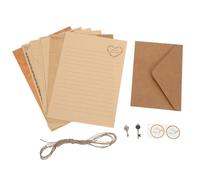Alipis Ensemble de Papeterie Vintage 72 Pcs Papier à Lettres A5 Kraft avec Enveloppes Assorties, Motifs Rétro Variés, pour Invitations, Correspondance et Événements Festifs