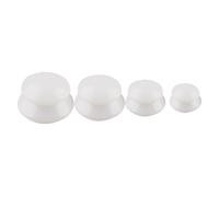 Alipis Ensemble de Ventouses de Massage en Silicone Dos Corps, 4 Pièces, Soulagement et Libération des Points de Déclenchement, Outil de Thérapie par Ventouses Blanc