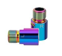 Alipis Entretoises de Pédale pour Vélo Urbain et Route en Acier Chrome-molybdène, Protection de Manivelle et Extension D'axe, 1 Paire D'accessoires de Cyclisme