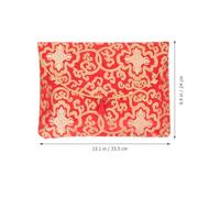 Alipis Enveloppes Brodées en Brocart Rouge pour Documents et Textes Bouddhistes, Multi-fonctionnelles, Présent pour Coutumes Chinoises et Proches