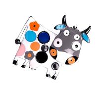 Alipis Épingle de Poitrine en Alliage Forme de Vache Adorable et Décorative pour Vêtements et Chapeaux, Accessoire pour Cérémonies et Célébrations Couleur Aléatoire