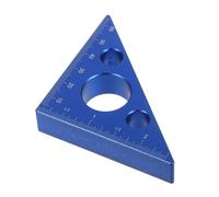 Alipis Équerre de Menuisier Alliage Aluminium avec Double Échelle Métrique et Impériale Règle Compacte et Légère pour Travail Du et Bricolage