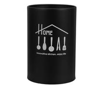 Alipis Escurridor de Cubiertos Noir -Égouttoir Pour Couverts, Pot à Ustensiles de Cuisine Style Nordique pour Évier et Plan de Travail, Cylindrique