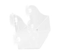 Alipis Étagère de Réfrigérateur Acrylique Transparent à Ventouse Rangement Boissons Bouteilles Support Fixation sans Perçage Design Minimaliste et Ajustable