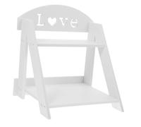 Alipis Étagère Double Couche pour Cosmétiques Blanche Organisateur Léger et Pratique pour Salle de Bain Chambre et Comptoir Rangement Moderne pour Vanity