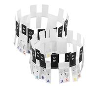 Alipis Étiquettes Amovibles pour Apprentissage Amélioré et Identification Rapide pour Clavier de Piano 88 Touches en Pvc Blanc, Autocollants Faciles à Installer