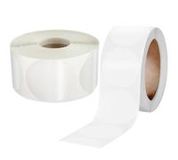 Alipis Étiquettes Autocollantes Rondes Transparentes 25 Mm, Rouleau de 500 Pcs, Adhésif Permanent sans Bavure, Résistant aux Intempéries L'huile, pour Scellage Enveloppes et Emballages