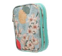 Alipis Étui Rangement Crochet Double avec Poches Filet Sac de Rangement Zippé pour Crochets et Accessoires de Tricot Organiseur Portable pour Aiguilles et Outils de Couture