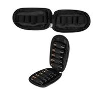 Alipis Étui Rigide de Transport pour Huiles Essentielles Organiseur Compact à Compartiments avec Poignée Élégante Protection et Zips Robustes pour Voyage et Maison Noir