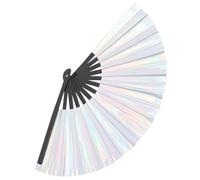 Alipis Éventail À Main Pliable Et Portable pour Poussette avec Brumisateur en PVC Argenté