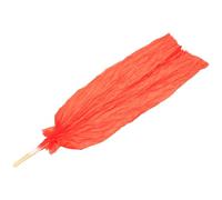 Alipis Éventail de Danse Orientale Long en Soie Rouge Vif, Pliable et Léger, Accessoire de Performance pour Femmes, pour Spectacles et Exercices du Matin, Ventilateur en Bambou Flexible