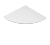Alipis Éventail PVC Étagère D’Angle Murale Triangulaire Blanc 30cm | Optimise L’espace Perdu, Montage Mural, pour Chambre et Côté du Canapé, Cadre Photo et Livres
