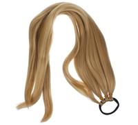 Alipis Extension de Queue de Cheval Synthétique Longue Tressée Postiche Tressé Naturel Élastique Inclus Couleur Sw244-27/613 Coiffure Femme Extensions Tresses Couleur Aléatoire