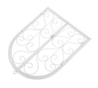 Alipis Faux Cadre De Fenêtre Fer Décoration Murale Extérieure Arche Art Mural Style Champêtre Pour Jardin