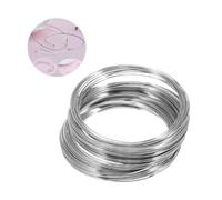 Alipis Fil Acier Argenté pour Bracelets DIY Fil Mémoire Léger et Confortable Accessoire Bijou Femme Fille Cercles pour Création de Bracelets Élégants