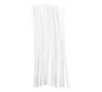Alipis Fil de Fleuriste Artificiel Blanc 200 Pièces, Papier et Fer | Bendable, Surface Lisse Gainée de Papier, Assemblage Rapide, Doux Mains, pour Couronnes