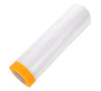 Alipis Film Isolant pour Fenêtres 15M X 20M en PE Transparent avec Ruban de Positionnement Kit D’Isolation Thermique et Étanchéité pour Hiver Protection Froid et Intempéries Grandes