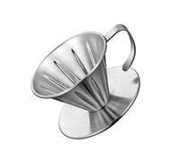 Alipis Filtre à Café Permanent en Acier Inoxydable 1 Pièce Passoire à Café Conique pour Infusion Lente Outil à Thé Réutilisable Entonnoir Filtre Maison Compatible