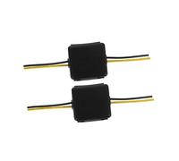 Alipis Filtre à Courant Alternatif pour Voiture Lot de 2 12 V Isolateur de Bruit pour Autoradio Stéréo Usage Automobile
