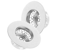 Alipis Filtres de Vidange pour Évier en Acier Inoxydable 304 Crépines de Lavabo Petites et Courtes 2 Pièces Attrape-Cheveux pour Salle de Bain Récupérateur de Débris Cuisine