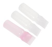Alipis Flacons Applicateurs en Plastique Léger 120ml de Teinture Capillaire Lisse Lot de 3 pour Usage à Domicile Salon