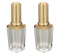 Alipis Flacons Rechargeables en Acrylique DIY Couleur Aléatoire 10ml Lot de 2 avec Pinceau, pour Créer Différentes Teintes et Textures pour Vernis à Ongles