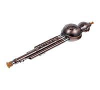 Alipis Flûte en Calebasse C Ton en Polypropylène Cuivré Instrument Traditionnel Chinois pour Débutants 3 Notes Livrée en Coffret pour Pratique Musicale Ethnique et Apprentissage