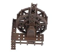 Alipis Fontaine Cascade Décorative pour Jardin Élément De Fontaine Roue à Eau pour Micro-Paysage Décoration De Bureau pour Aquarium